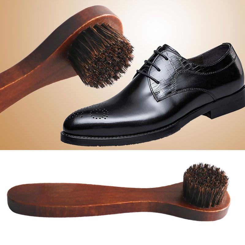 Sneaker Care Spray - فرشاة أحذية بشعر الحصان ذات مقبض