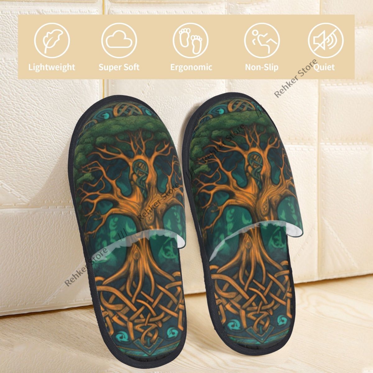 شبشب داخلي بتصميم شجرة الحياة  - مراجعة Shoe Tree وسعره